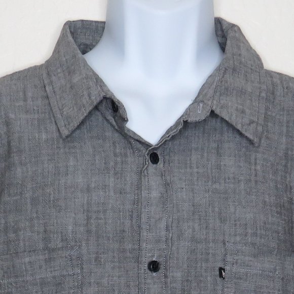 Junk Food Clothing* Men's Short Sleeve Button Down Curved Hem Pocket Shirt~ XXL - Picture 11 of 11